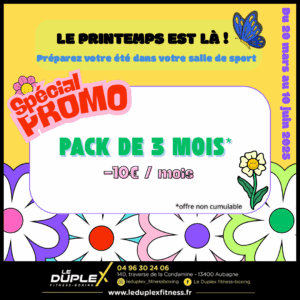 Promotion: Pack de 3 mois à -10€